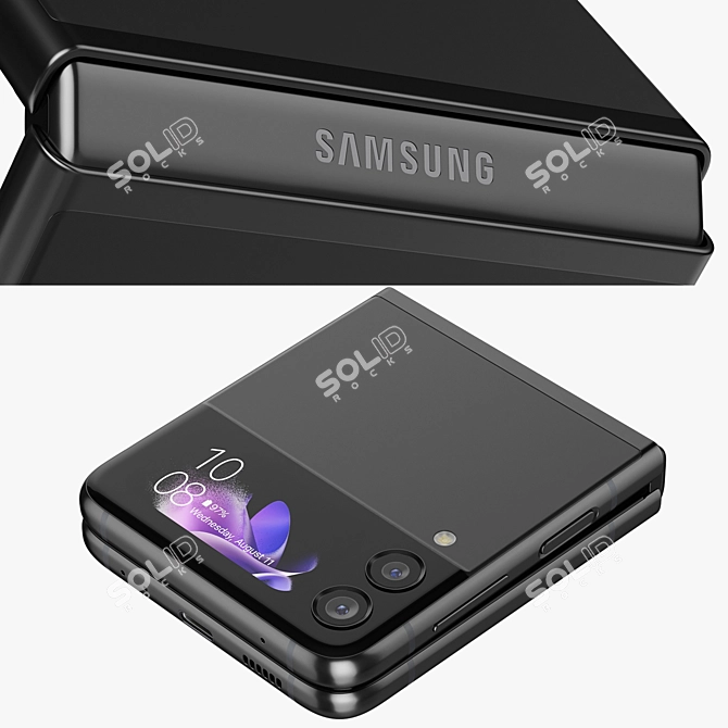 Stunning Samsung Galaxy Z Flip 3 3D model image 5