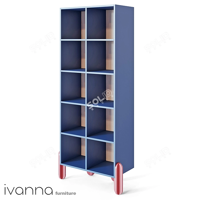 Title: Ivanna OM Ice Cream Storage Rack 3D model image 1