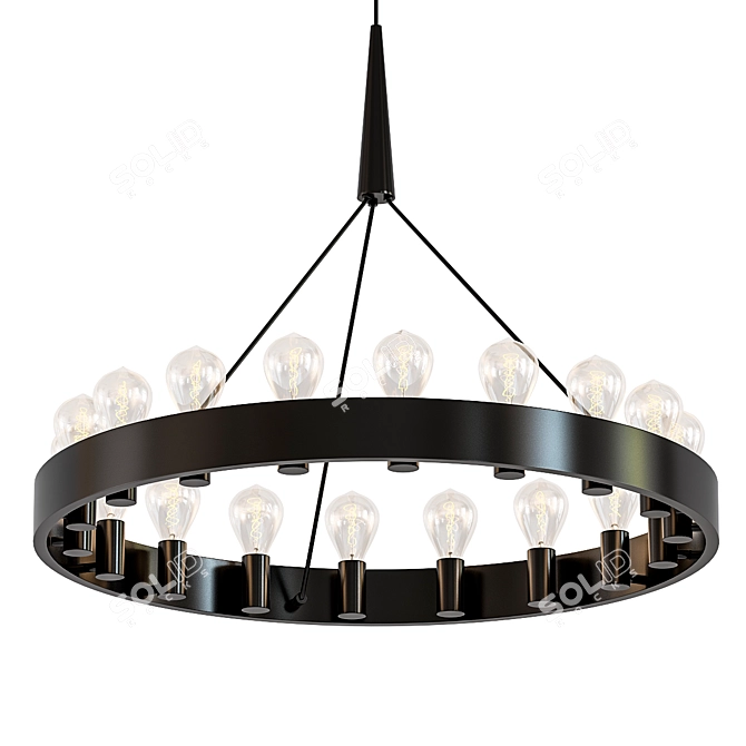 Candelaria: Modern Elegance in Lighting 3D model image 1