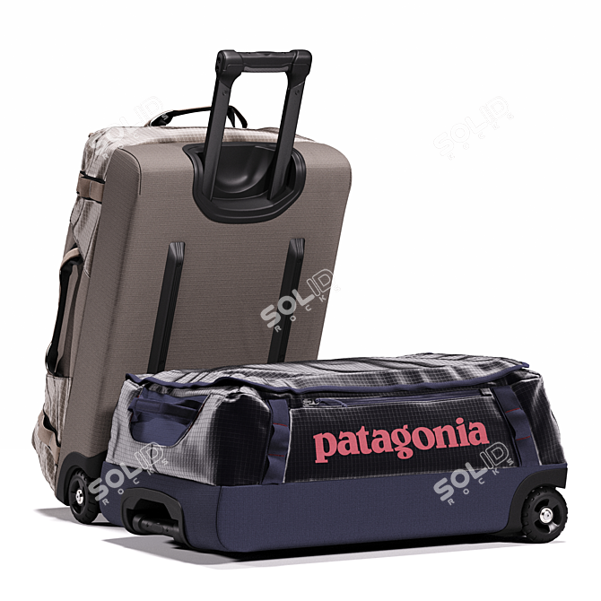 Patagonia Black Hole 40L Wheeled Duffel 3D model image 9