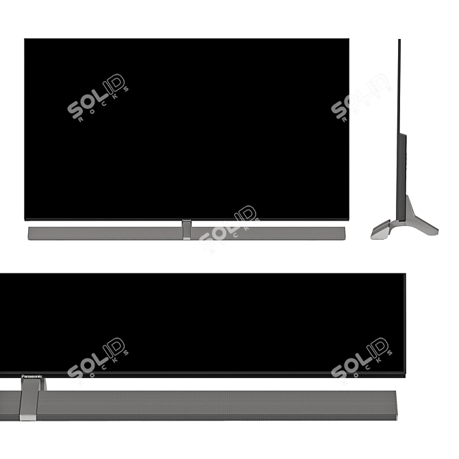 Panasonic 77" 4K PRO HDR OLED TV 3D model image 7