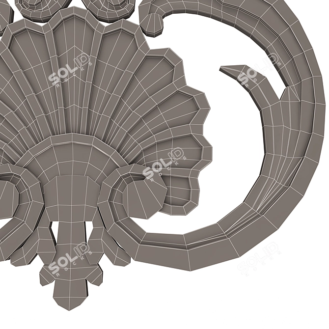 Elegant Shell Corbel 07: Stunning 3D Model 3D model image 7