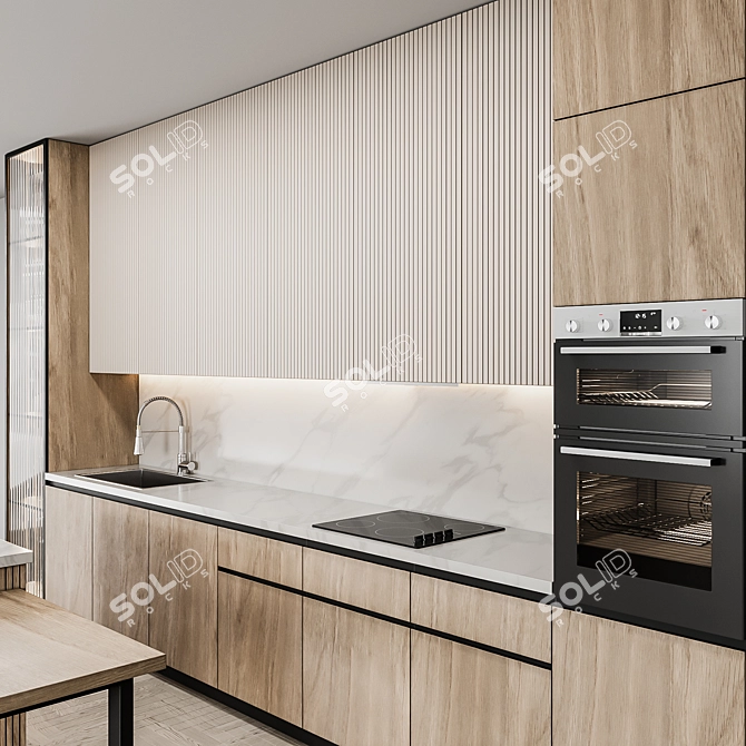 Sleek & Stylish Kitchen Modern59 3D model image 2