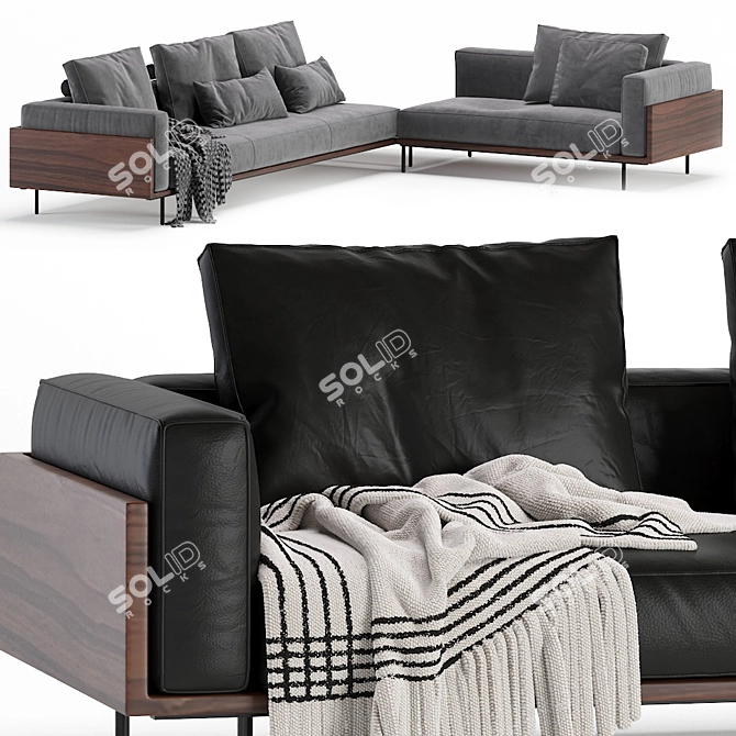 Modern Brasilia Sofa by Minotti 3D model image 3