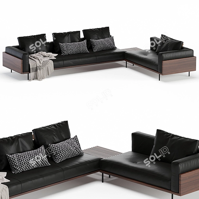 Modern Brasilia Sofa by Minotti 3D model image 6