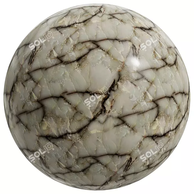 Elegant Marble Stone | 2 Mat | 4K | Seamless 3D model image 2
