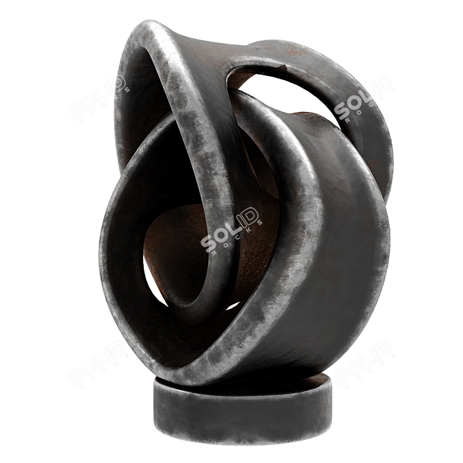 Abstract Art Sculpture | Modern Decor 3D model image 4