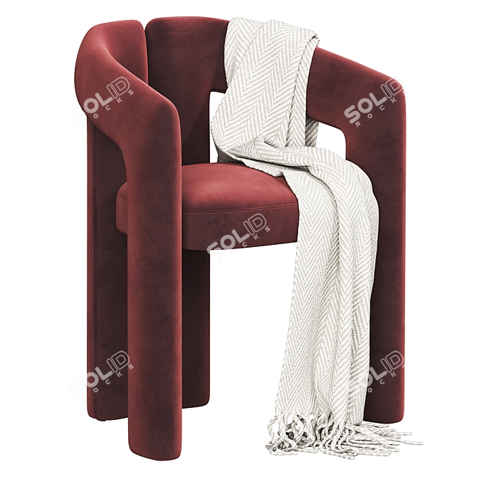 Elegant Dudet Chair: Cassina's Finest. 3D model image 3