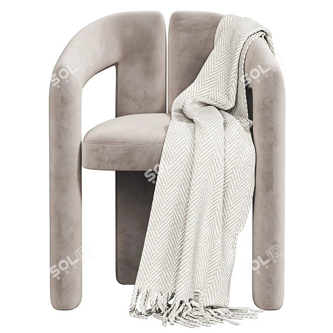 Elegant Dudet Chair: Cassina's Finest. 3D model image 5