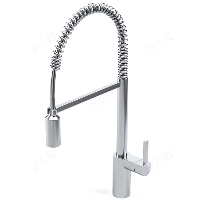 Stylish MOEN Kitchen Faucet Set 3D model image 3