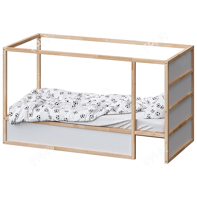 KURA KURA Double Bed - Stylish and Versatile 3D model image 2