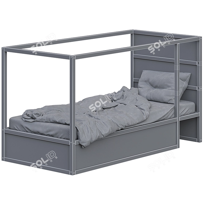 KURA KURA Double Bed - Stylish and Versatile 3D model image 4