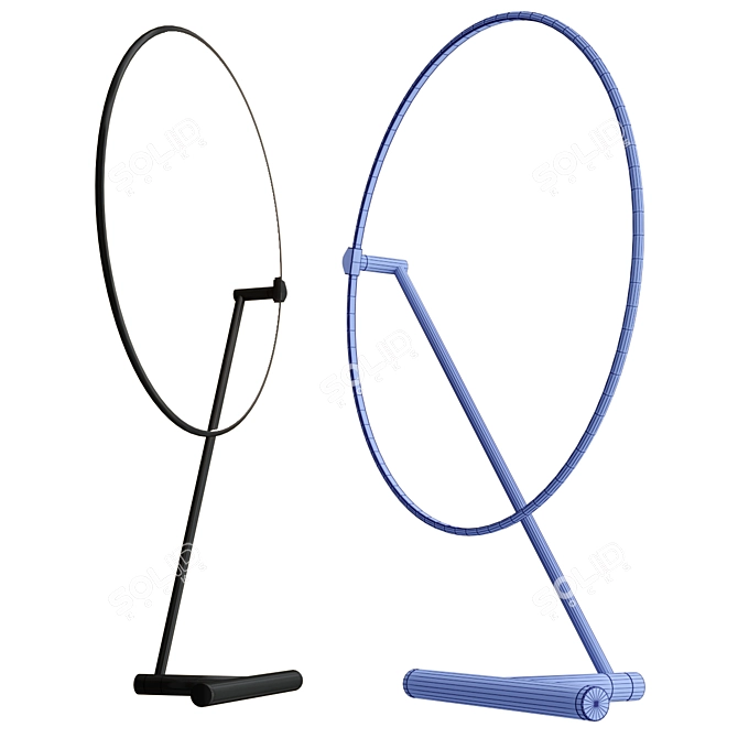 Elegant Adjustable Floor Lamp 3D model image 3