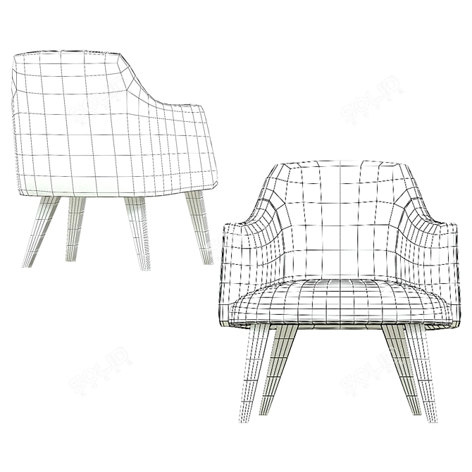 Modern Jane Armchair - 2017 Design 3D model image 3