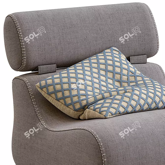 Club Comfort: Kave Home Fauteuil 3D model image 2