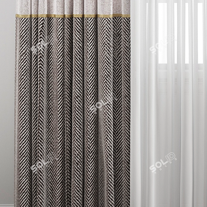 Poly Curtain - 3D Model 3D model image 6