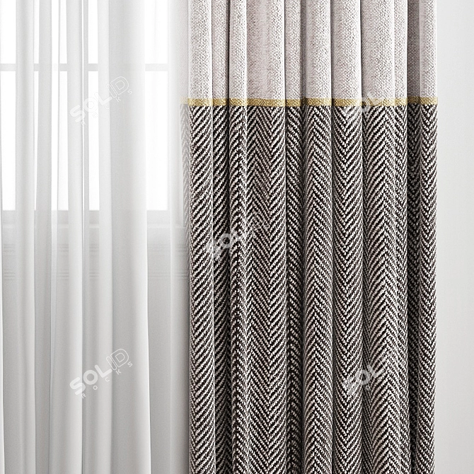 Poly Curtain - 3D Model 3D model image 7