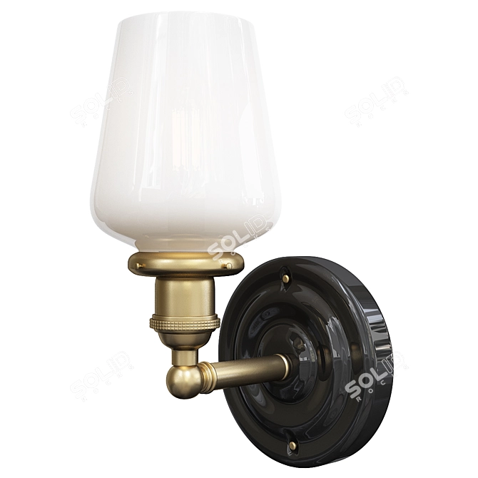 Sage Sconce: Sleek and Modern Lighting 3D model image 1