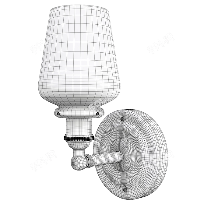 Sage Sconce: Sleek and Modern Lighting 3D model image 2