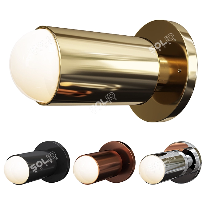 Polaris Sconce: Timeless Elegance Illuminated 3D model image 1