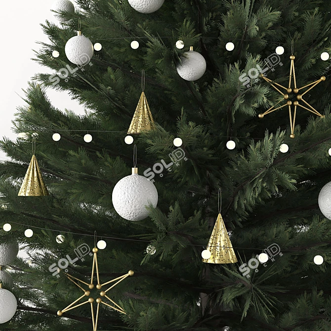 Festive Christmas Decor Set 3D model image 2