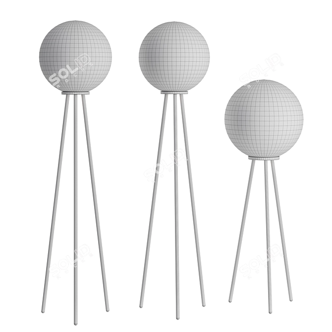 PALLATRE Floor Lamp | Industrial Design 3D model image 4