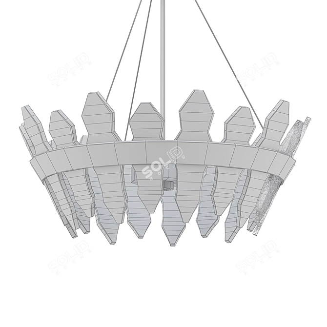 Stylish Hartford 29" Pendant Light 3D model image 2
