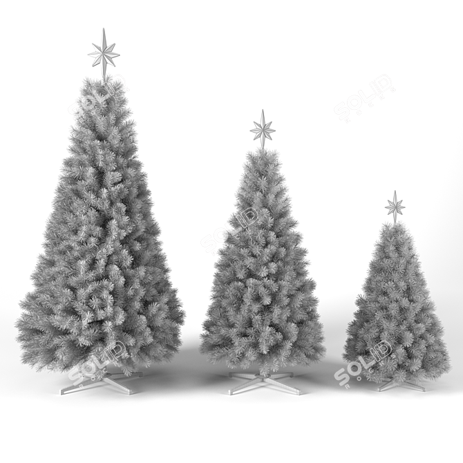3D Christmas Tree Set 3D model image 8