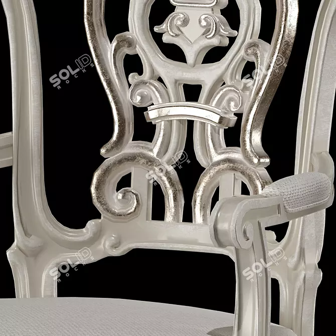 Elegant Valeria Dining Set 3D model image 5