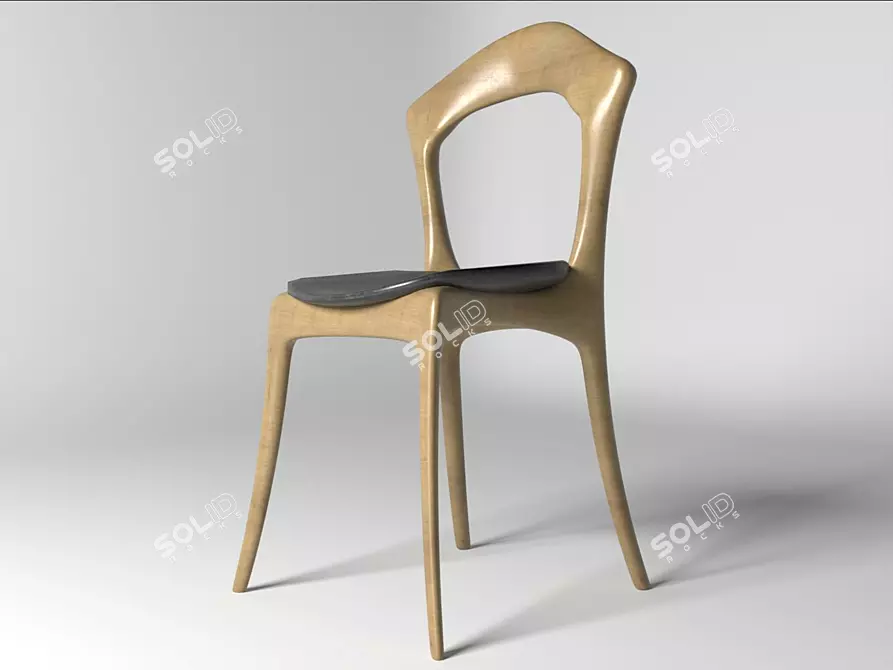 Elegant SHT-S63 Chair: Ø38cm, 100cm Height 3D model image 1