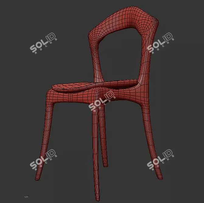 Elegant SHT-S63 Chair: Ø38cm, 100cm Height 3D model image 2