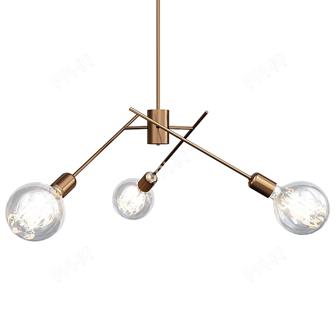 Elegant Imperiale S Ceiling Lamp 3D model image 1