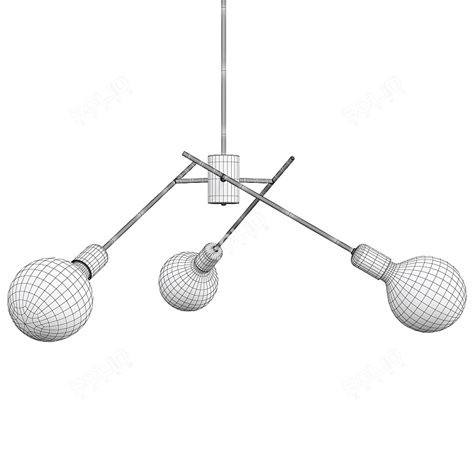 Elegant Imperiale S Ceiling Lamp 3D model image 2
