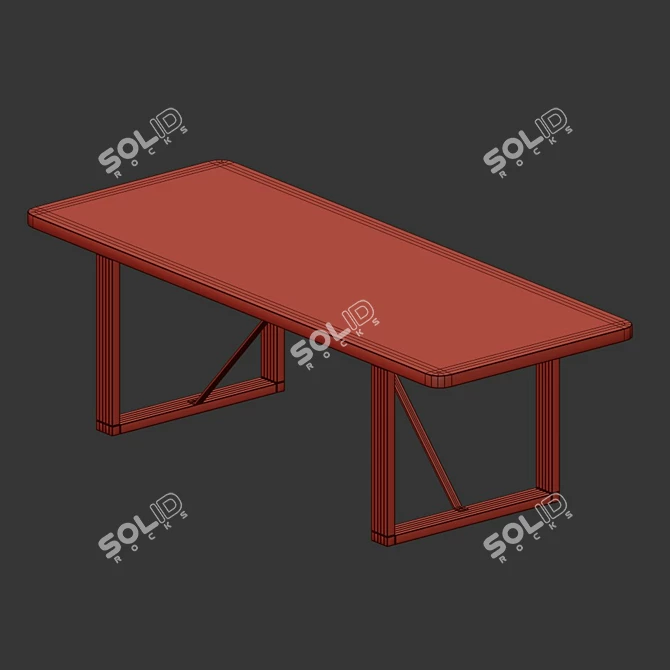 Elegant BM67 Coffee Table - Danish Design 3D model image 2