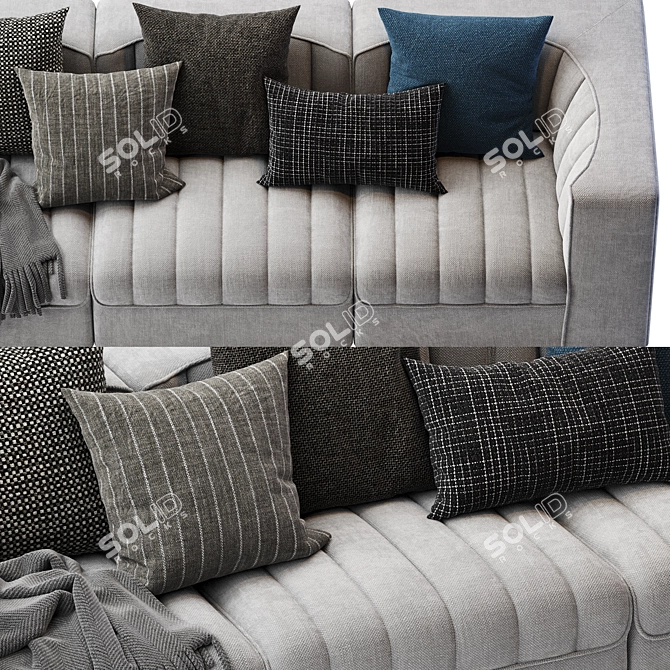 ARFLEX 9000 3-Seater Sofa 3D model image 6