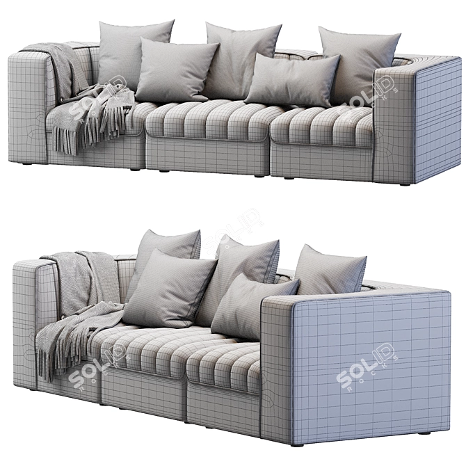 ARFLEX 9000 3-Seater Sofa 3D model image 7