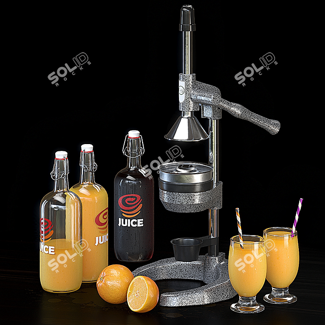 "Animated Juicer with PBR Materials 3D model image 1