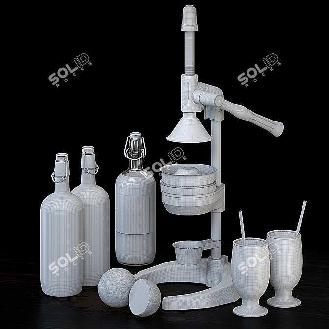 "Animated Juicer with PBR Materials 3D model image 5