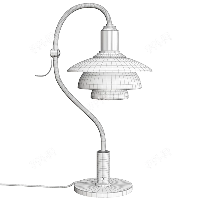 Question Mark Table Lamp 3D model image 2