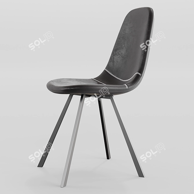 Elegant Argyll Dining Chair 3D model image 2