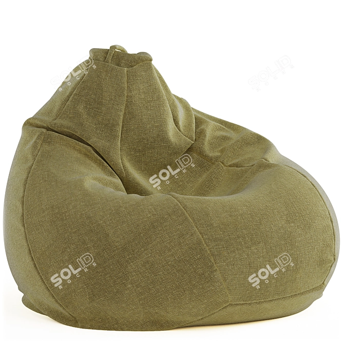 Cozy Beanbag Chair - 4 Color Options 3D model image 4