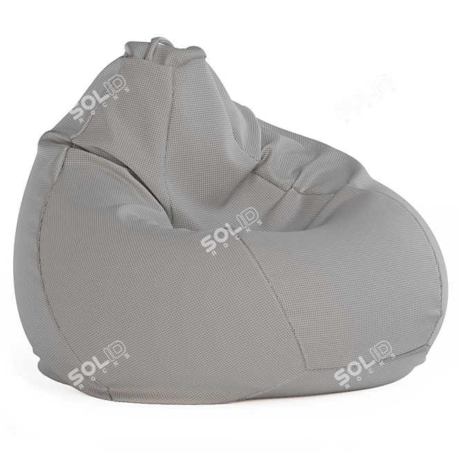 Cozy Beanbag Chair - 4 Color Options 3D model image 5