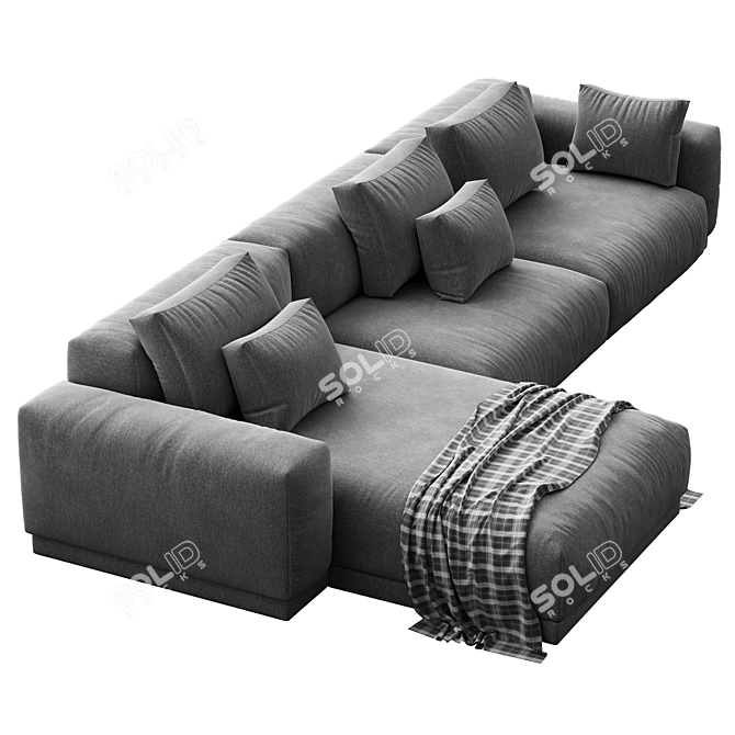 Vitra Place Sofa - Stylish Modern Comfort 3D model image 2