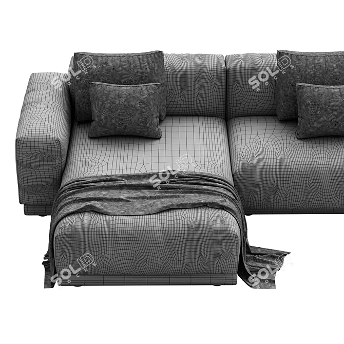 Vitra Place Sofa - Stylish Modern Comfort 3D model image 4