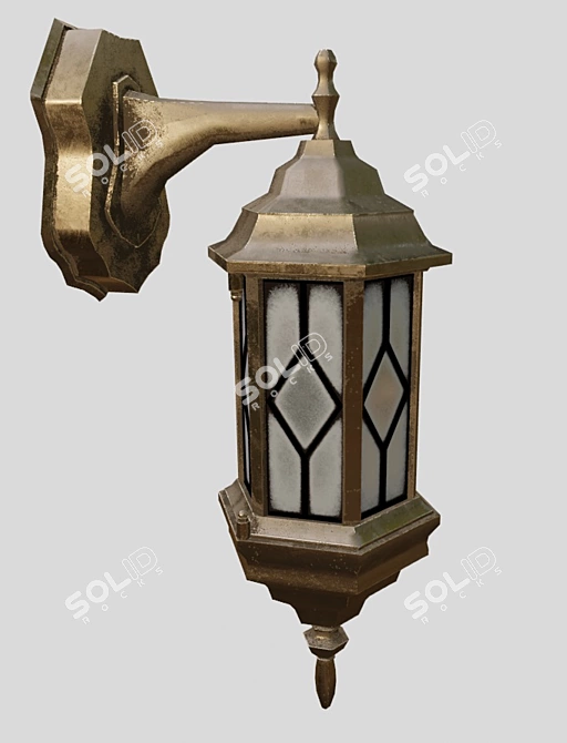 Elegant Wall Sconce 3D model image 2