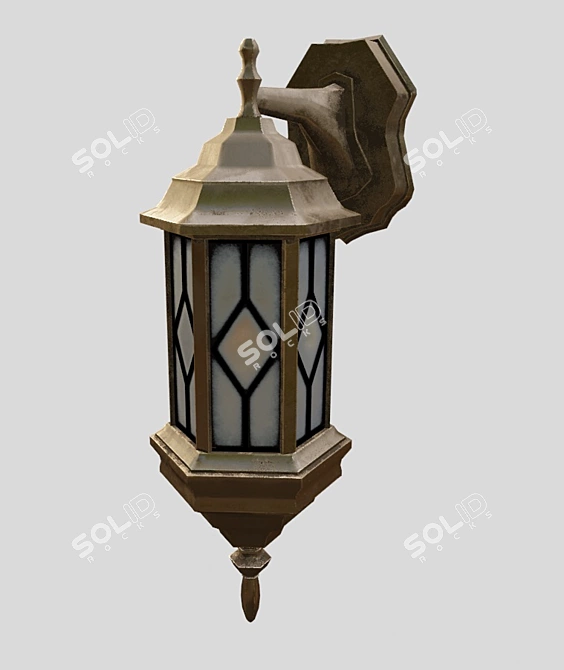 Elegant Wall Sconce 3D model image 3