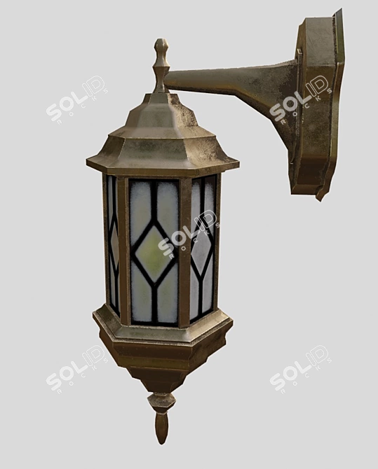 Elegant Wall Sconce 3D model image 4