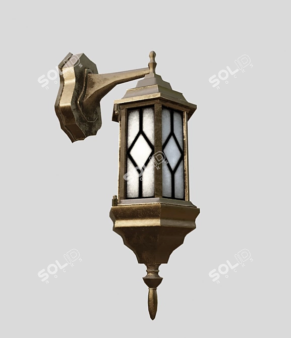 Elegant Wall Sconce 3D model image 5