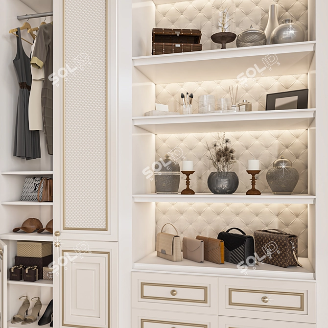 Compact Wardrobe Set: Max 2015 (Corona), FBX (Corona), Textures 3D model image 4