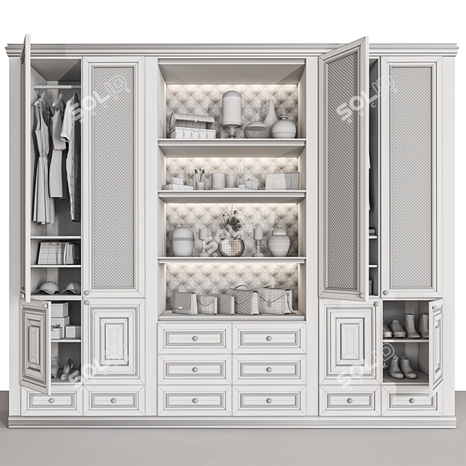 Compact Wardrobe Set: Max 2015 (Corona), FBX (Corona), Textures 3D model image 6